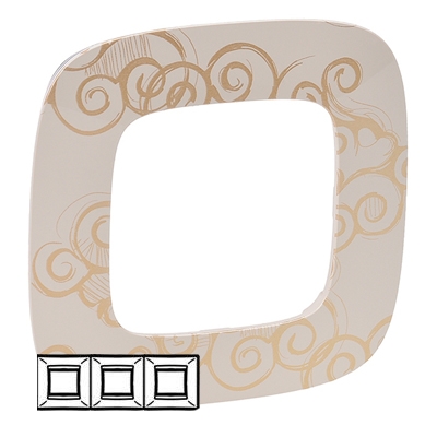 Рамка 3 поста - Valena Allure - нарцисс золото