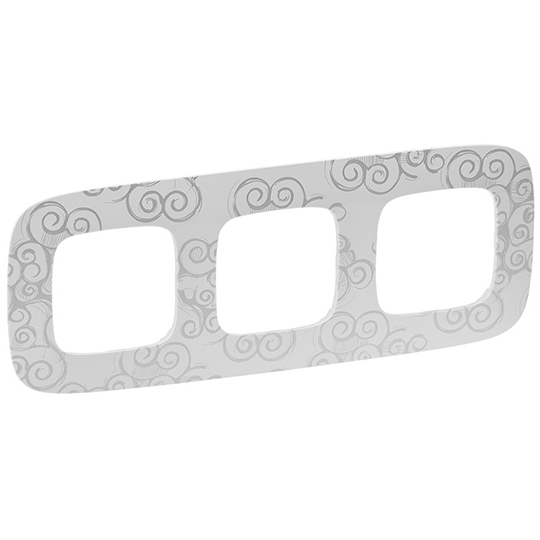 Рамка 3 поста - Valena Allure - нарцисс хром