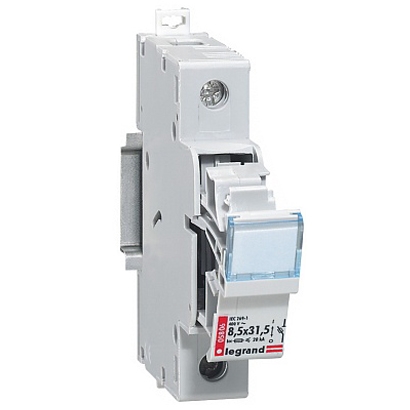 Держатель плавких вставок - 1P 500V - 10x38 мм