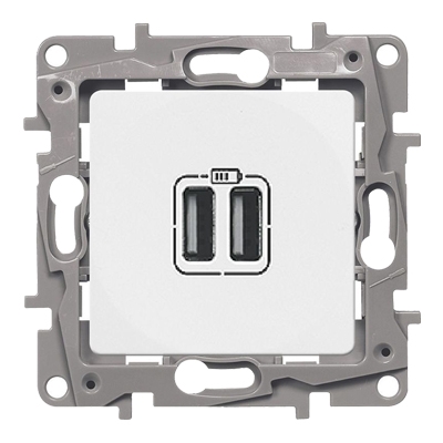 Двойная розетка USB 240В/5В 2400мА - Niloe - белый