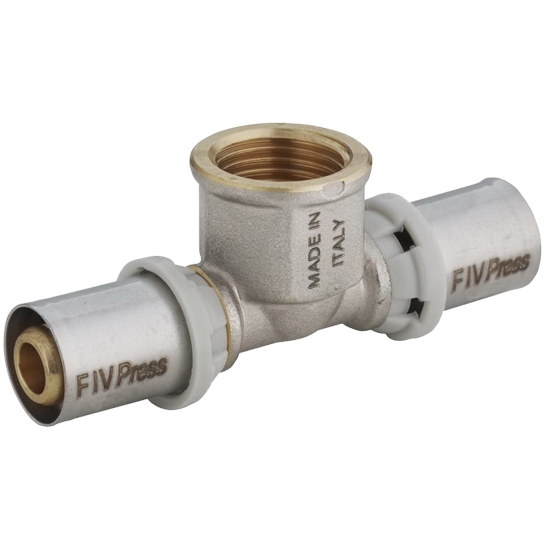 Пресс-тройник 20x3/4'' с внутренней резьбой х 20 - F.I.V.