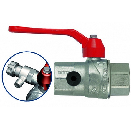 Кран шаровой со сливом и внутренней резьбой 3/4'' - F.I.V.