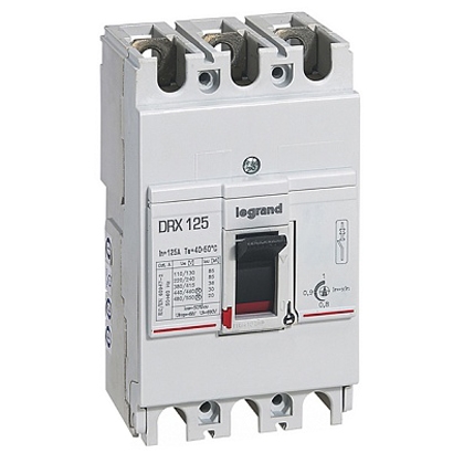 Автоматический выключатель - DRX-125 3P 100A - с настраиваемыми уставками