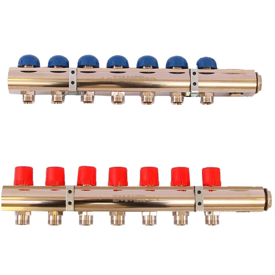 Коллекторная группа 1"xM24x19 - 7 выходов - Emmeti Topway