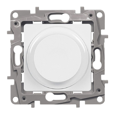 Светорегулятор поворотый без нейтрали 300 Вт - Niloe - белый