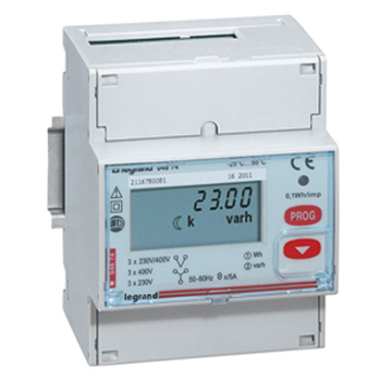 Трехфазный счетчик EMDX³ - 4 модуля 5А - импульсный выход