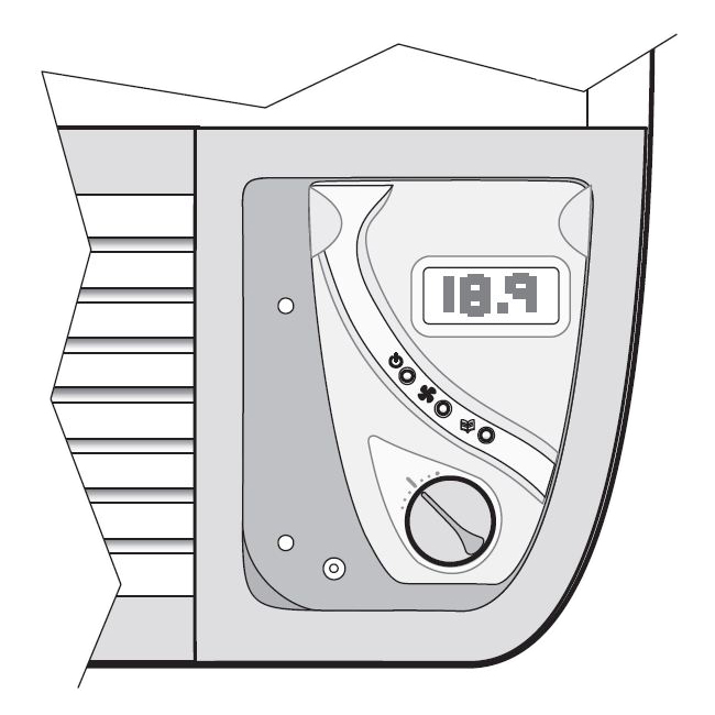 Пульт управления напольным фанкойлом CBE24 - BPS Clima