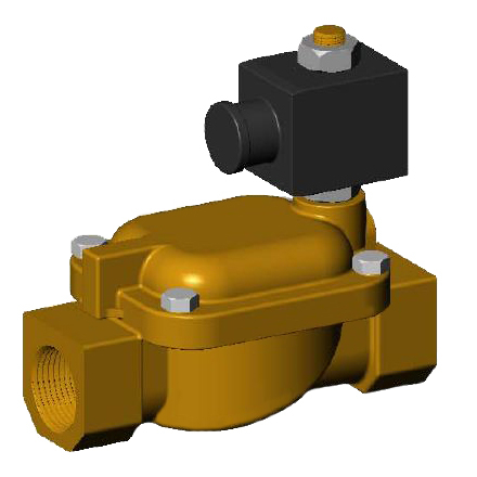 Соленоидный клапан NC с катушкой DN25/1'' - Tecofi