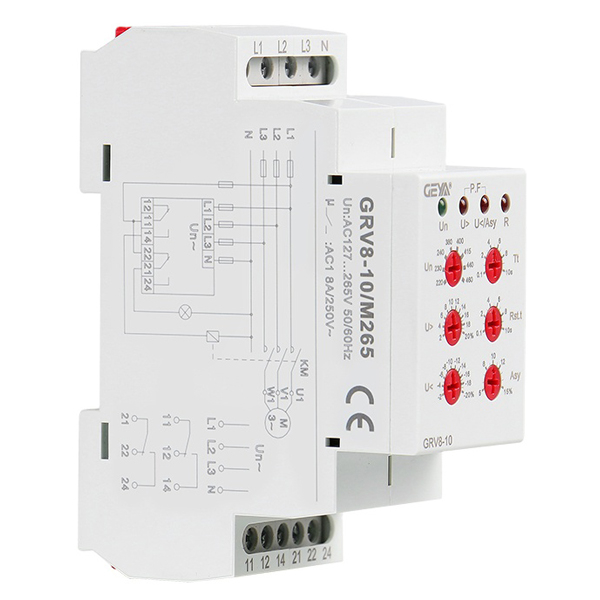 Многофункциональное реле контроля фаз M265 8A - GEYA