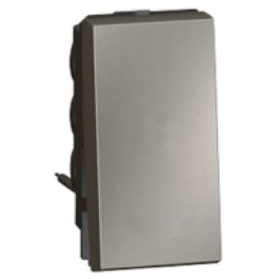 Выключатель одноклавишный 10AX - 1 модуль - Arteor - Magnesium