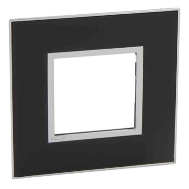 Рамка 2 модуля - Arteor - Mirror Black