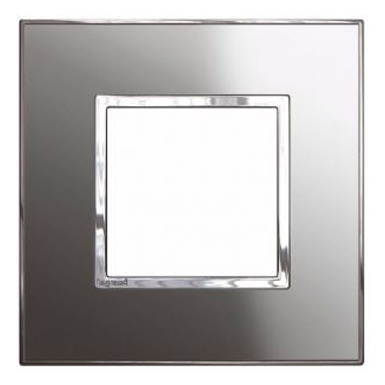 Рамка 2 модуля - Arteor - Reflective Stainless Steel