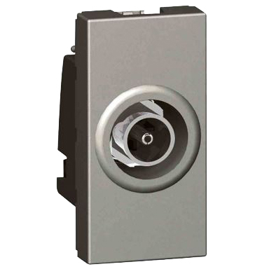 Розетка TV ''F'' - 1 модуль - Arteor - Magnesium