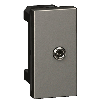 Розетка Jack 3,5 мм - 1 модуль - Arteor - Magnesium