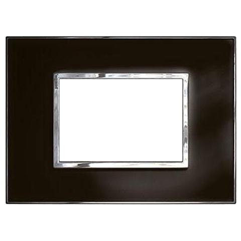 Рамка 3 модуля - Arteor - Mirror Black