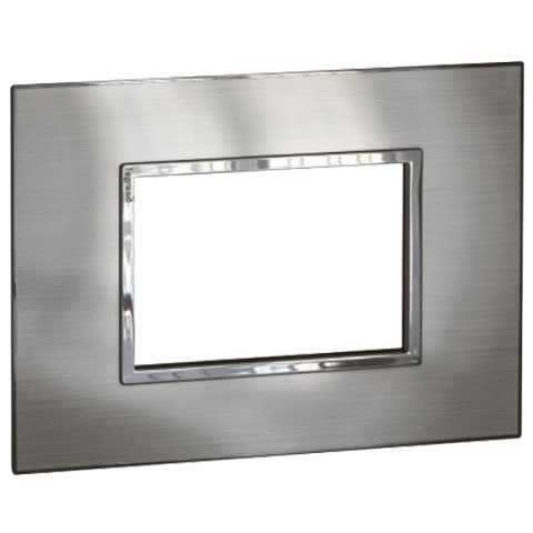 Рамка 3 модуля - Arteor - Stainless Steel