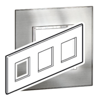 Рамка 3x2 модуля - Arteor - Stainless Steel