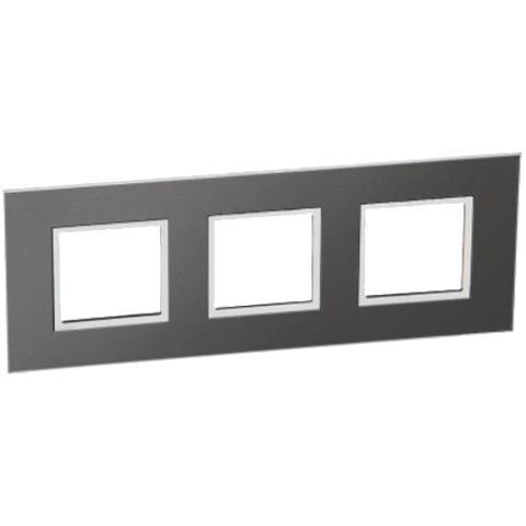 Рамка 3x2 модуля - Arteor - Brushed Metal Black