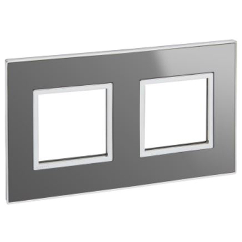 Рамка 2x2 модуля - Arteor - Reflective Stainless Steel