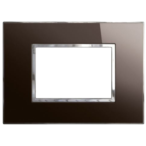 Рамка 3 модуля - Arteor - Reflective Black