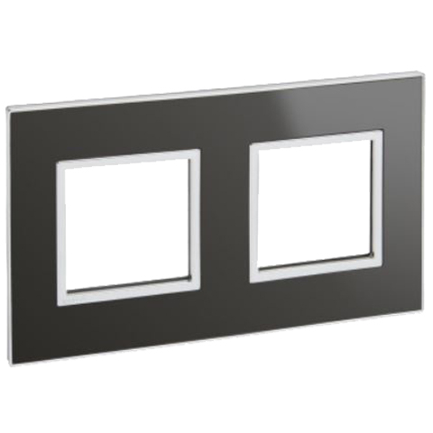 Рамка 2x2 модуля - Arteor - Reflective Black