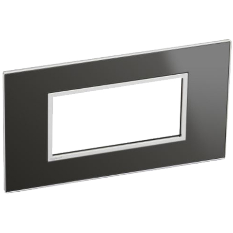 Рамка 4 модуля - Arteor - Reflective Black