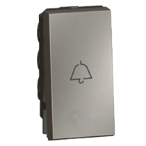 Кнопка с символом ''звонок'' - 1 модуль - Arteor - Magnesium