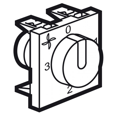Контроль скорости вентилятора AC тока - 2 модуля - Arteor - White