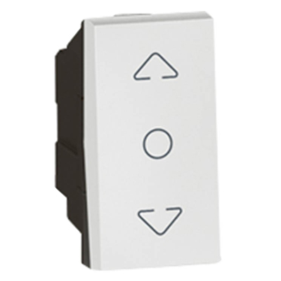 Выключатель для управления жалюзи - 1 модуль - Arteor - White