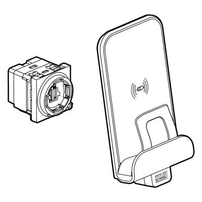 Беспроводное зарядное устройство 1 A - 5 V/5 W + Type-A 2.4 A / 12 W USB-порт - Arteor