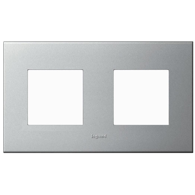 Рамка 2x2 модуля - Arteor - Pearl Aluminium