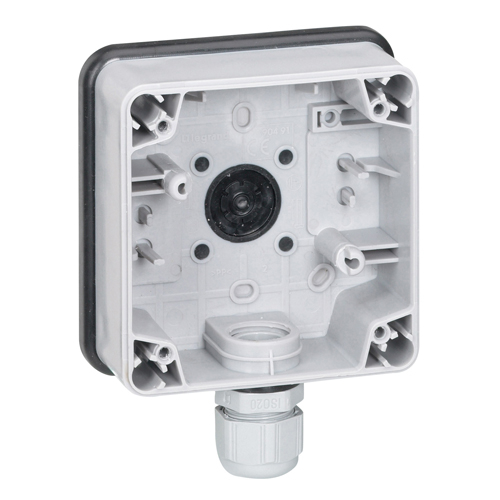 Монтажная коробка - 1 пост - Plexo IP66 - серый