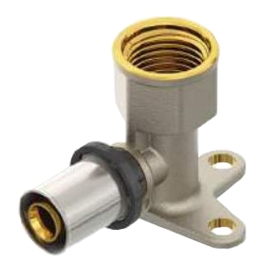 Настенное колено с внутренней резьбой 20x1/2'' L-48 - F.I.V. - никелированный