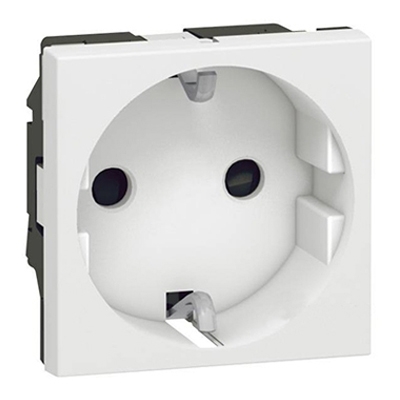Розетка 2P+E - 2 модуля - Arteor - White