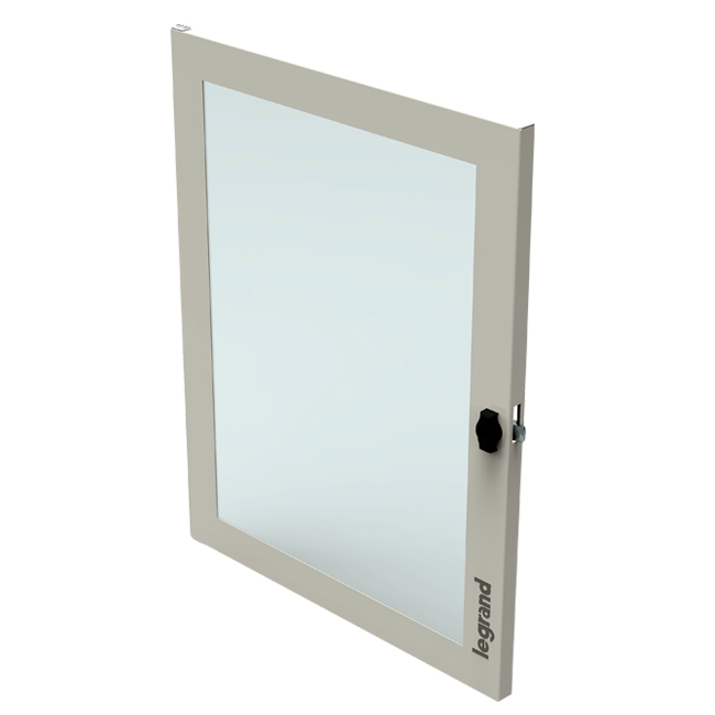 Дверь металлическая для шкафа на 96 модулей - XL³ S 160 - прозрачная