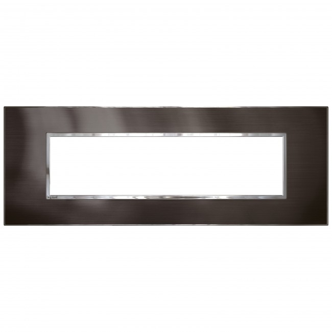 Рамка 8 модулей - Arteor - Brushed Metal Black