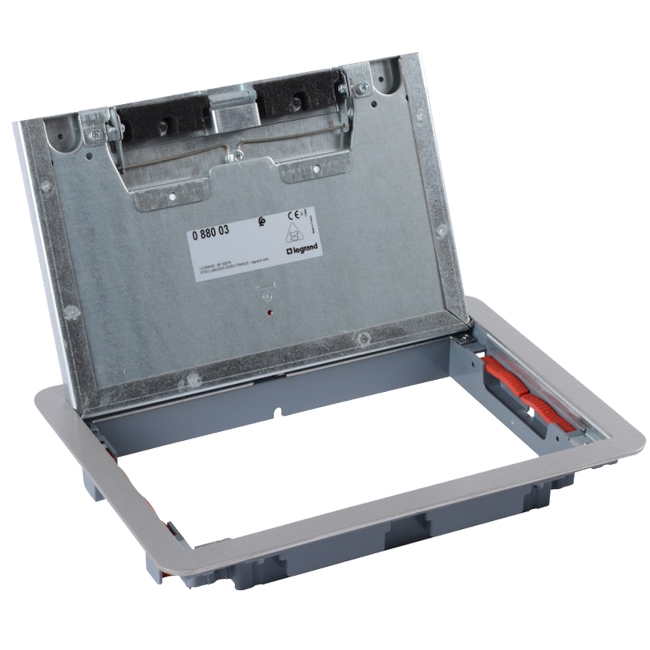 Крышка для напольной коробки - 8/12 модулей - нержавеющая сталь