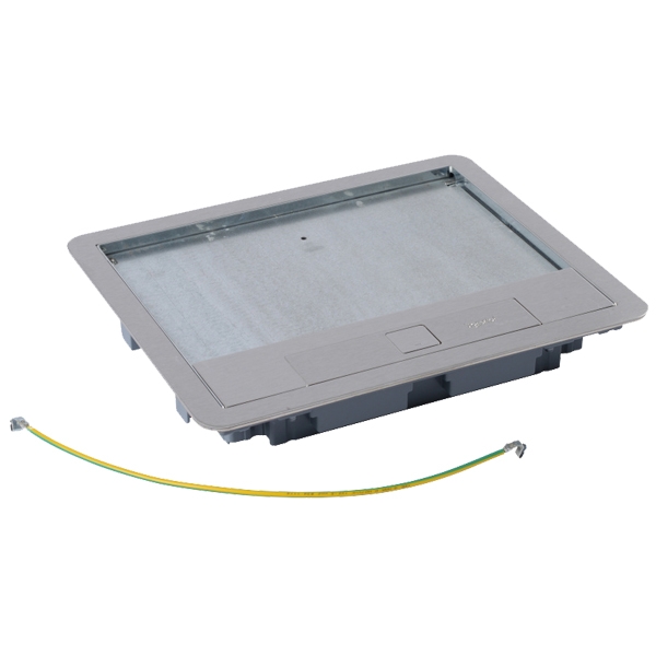 Крышка для напольной коробки - 12/18 модулей - нержавеющая сталь