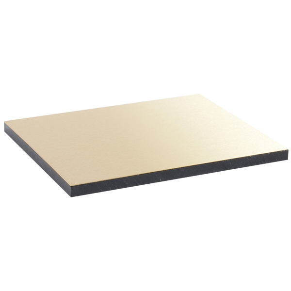 Декоративная панель для крышки напольной коробки - 16/24 модулей - латунь