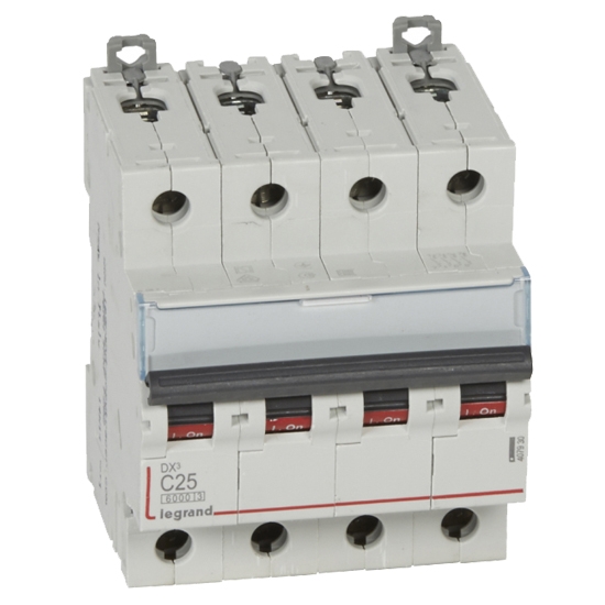 Автоматический выключатель - DX³ 4P, C25A 10kA