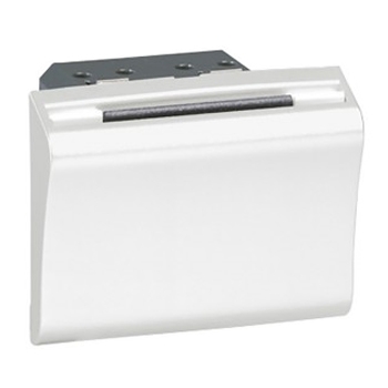 Выключатель для ключ-карты - 2 модуля - Mosaic - белый