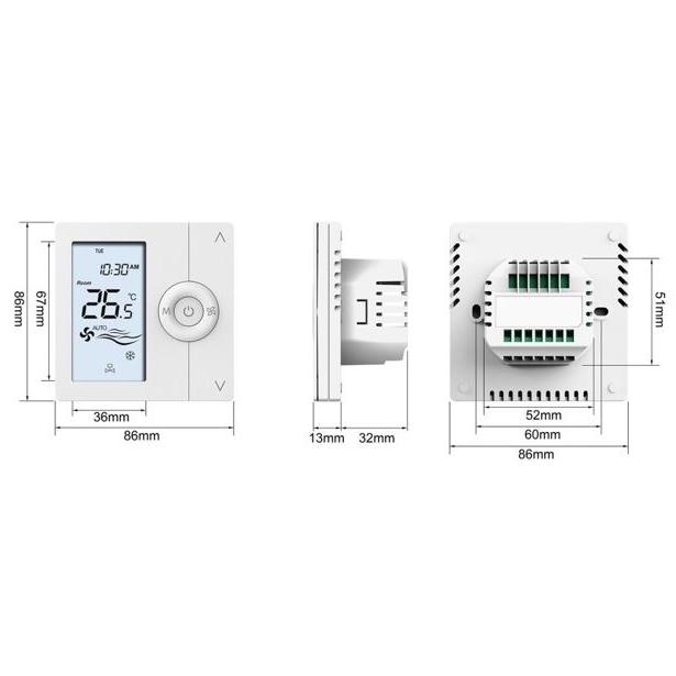 Термостат для конвекторов - белый