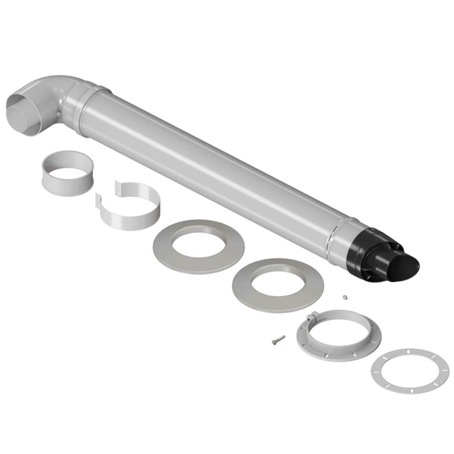 Коаксиальный дымоход для конденсационных котлов - длина 1000 мм - Krats