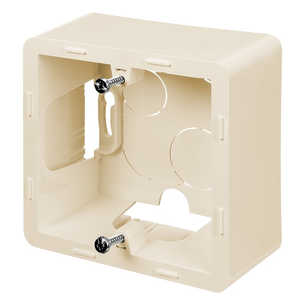 Коробка накладного монтажа - 1 пост - Inspiria - слоновая кость