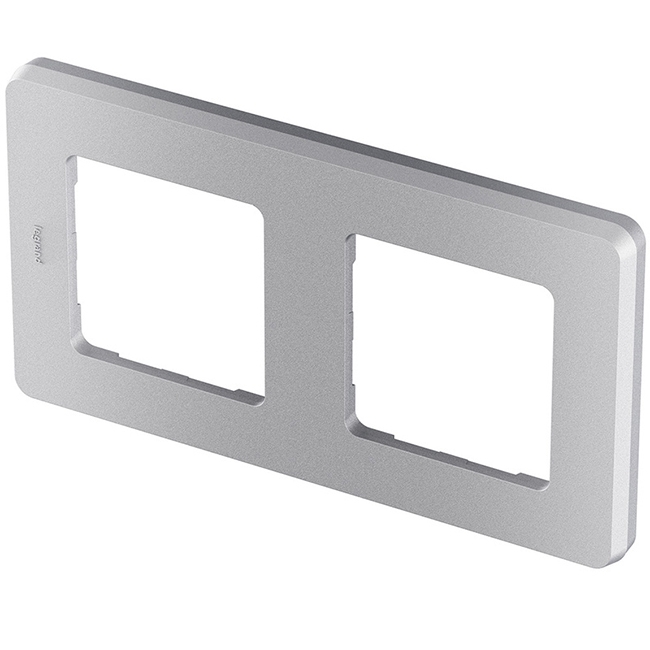 Рамка 2 поста - Inspiria - алюминий