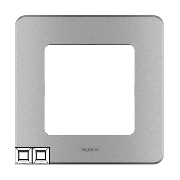 Рамка 2 поста - Inspiria - алюминий