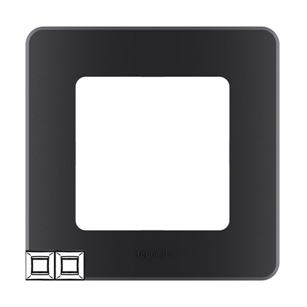 Рамка 2 поста - Inspiria - антрацит