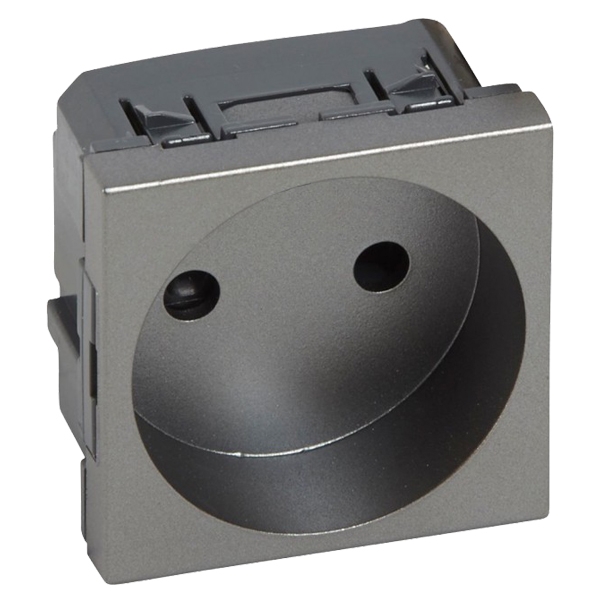 Розетка 2P - 2 модуля - Arteor - Magnesium