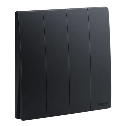 Выключатель четырехклавишный - Mallia - Matt Black