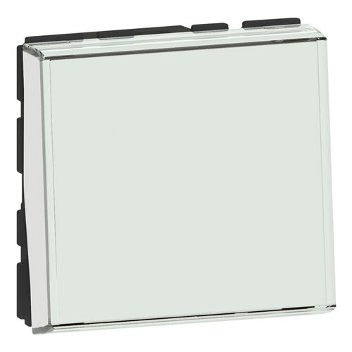 Кнопочный выключатель - 2 модуля - Mosaic - белый